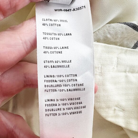 Paul Smith Cotton Wool Wide Straight Flare Leg Trouser Pants Preppy Academia 38 - Picture 5 of 10